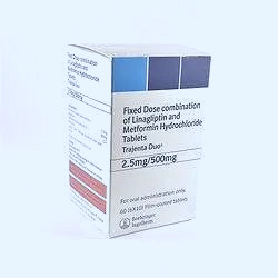 Tradjenta Duo 2.5 Mg / 1000 Mg Tablet, Boehringer Ingelheim, Prescription